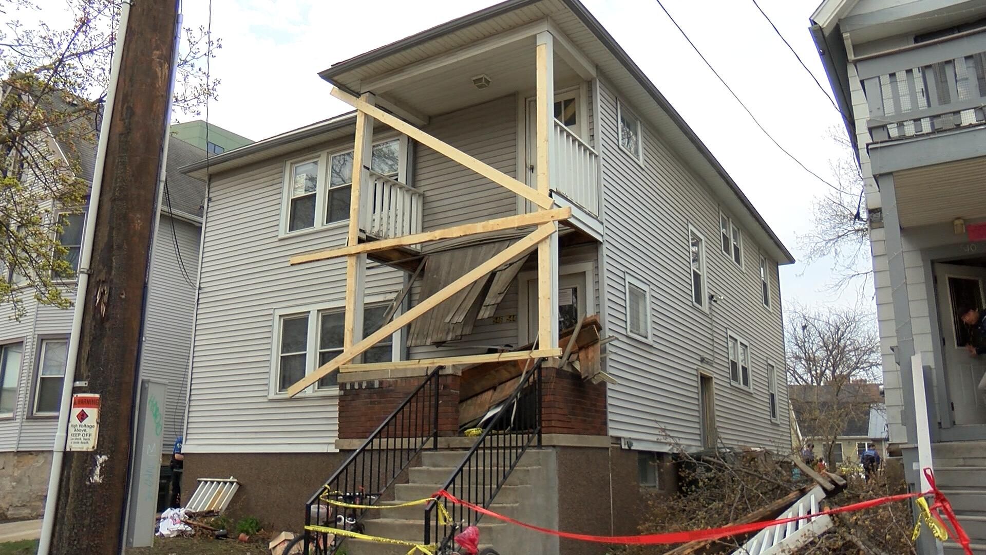 Porch collapse injures several students at Mifflin Street Block Party